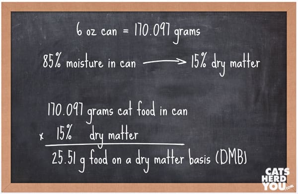Calculating the protien in cat food example 1